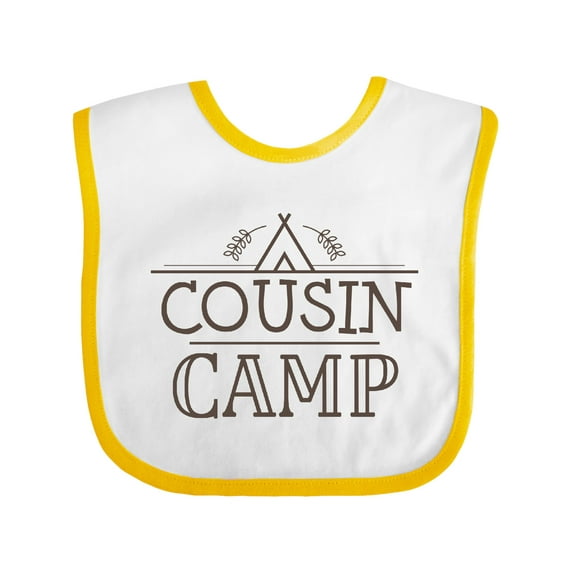 Inktastic Cousin Camp Family Reunion Boys or Girls Baby Bib