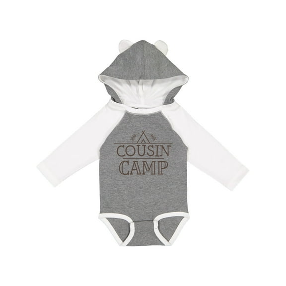 Inktastic Cousin Camp Family Reunion Boys or Girls Long Sleeve Baby Bodysuit