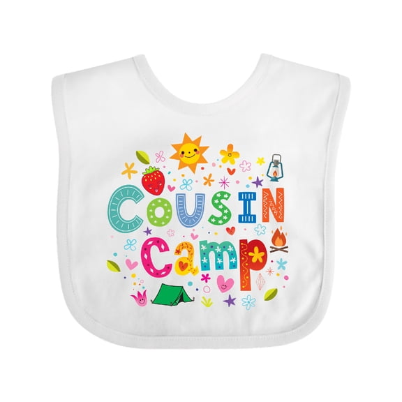 Inktastic Cousin Camp Reunion Boys or Girls Baby Bib