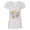 thumbnail image 1 of Inktastic Cousin Camp Reunion Women's V-Neck T-Shirt, 1 of 5