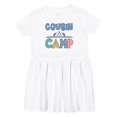 thumbnail image 1 of Inktastic Cousin Camp Summer Grandma Party Girls Toddler Dress, 1 of 5