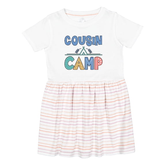 Inktastic Cousin Camp Summer Grandma Party Girls Toddler Dress