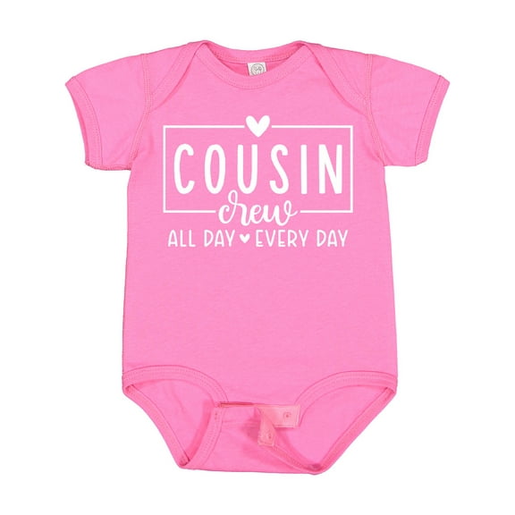 Inktastic Cousin Crew All Day Every Day Boys or Girls Baby Bodysuit