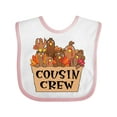 thumbnail image 1 of Inktastic Cousin Crew Cute Turkey Family Boys or Girls Baby Bib, 1 of 4