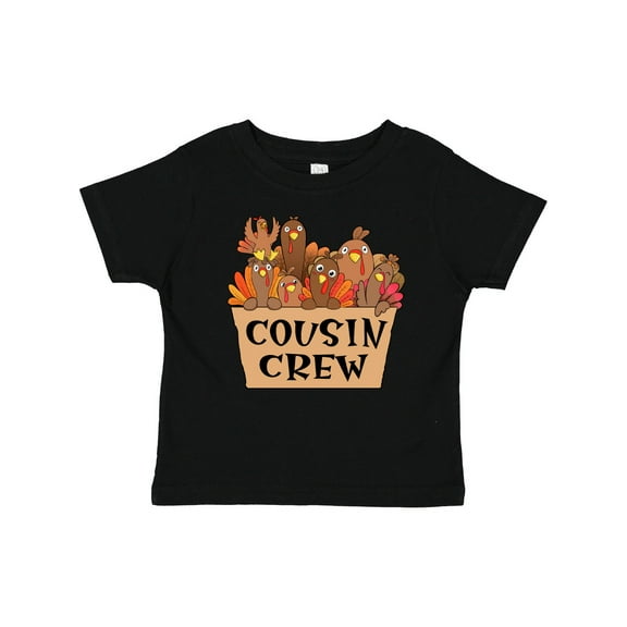 Inktastic Cousin Crew Cute Turkey Family Boys or Girls Baby T-Shirt