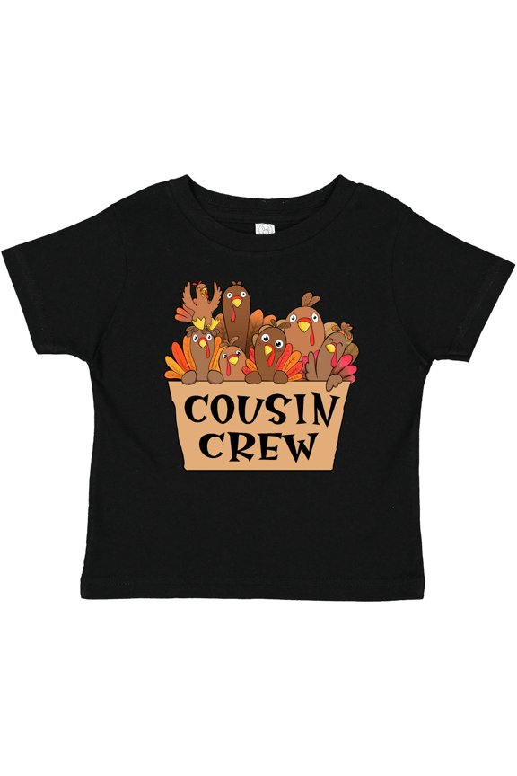 Cousin Crew Cute Turkey Family Boys or Girls Baby T-Shirt