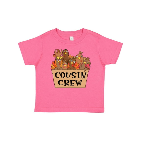Inktastic Cousin Crew Cute Turkey Family Boys or Girls Baby T-Shirt
