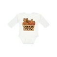 thumbnail image 1 of Inktastic Cousin Crew Cute Turkey Family Boys or Girls Long Sleeve Baby Bodysuit, 1 of 5