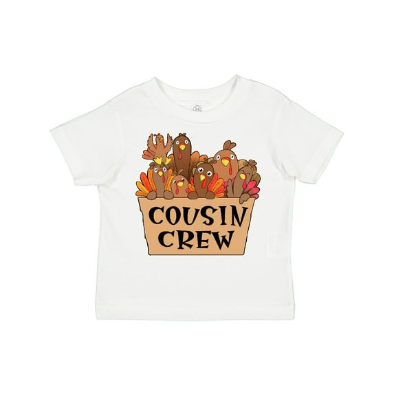 Inktastic Cousin Crew Cute Turkey Family Boys or Girls Toddler T-Shirt