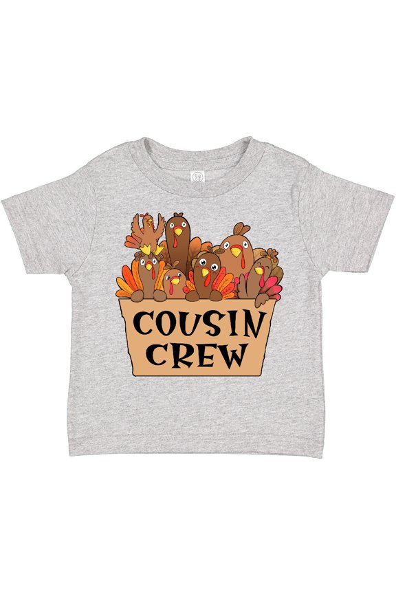 Cousin Crew Cute Turkey Family Boys or Girls Toddler T-Shirt