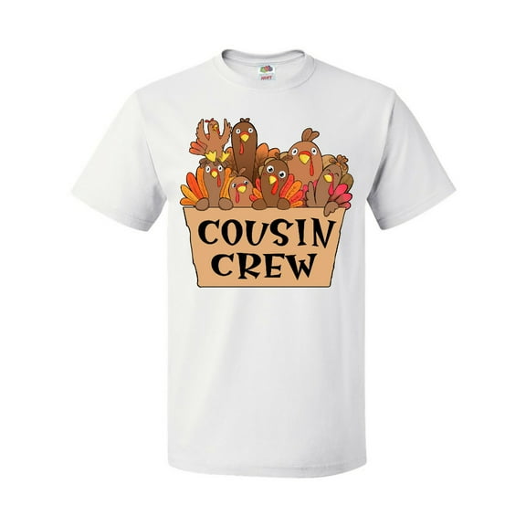 Inktastic Cousin Crew Cute Turkey Family T-Shirt