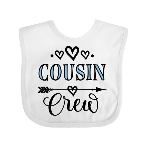 Inktastic Cousin Crew Girls Baby Bib