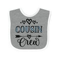 thumbnail image 1 of Inktastic Cousin Crew Girls Baby Bib, 1 of 4