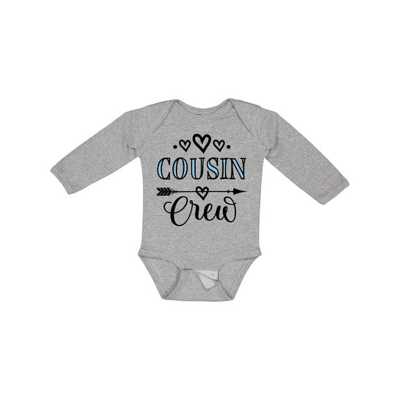 Inktastic Cousin Crew Girls Long Sleeve Baby Bodysuit