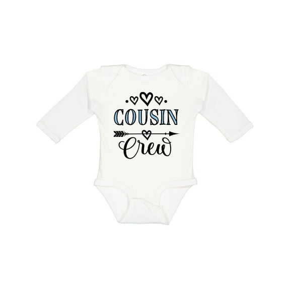 Inktastic Cousin Crew Girls Long Sleeve Baby Bodysuit