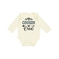 thumbnail image 1 of Inktastic Cousin Crew Girls Long Sleeve Baby Bodysuit, 1 of 5