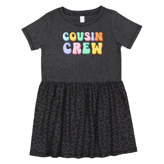 Inktastic Cousin Crew Girls Toddler Dress