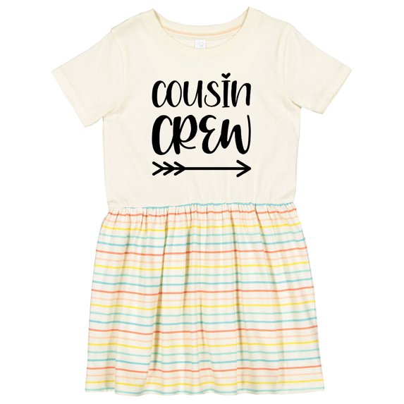 Inktastic Cousin Crew Girls Toddler Dress