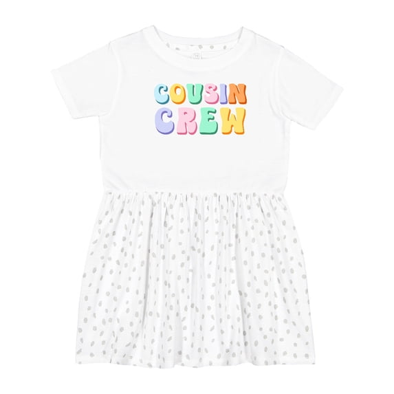 Inktastic Cousin Crew Girls Toddler Dress