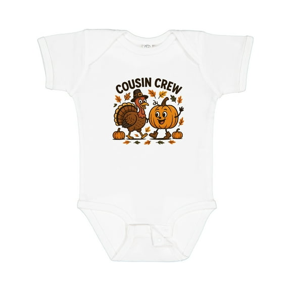 Inktastic Cousin Crew Thanksgiving Boys or Girls Baby Bodysuit