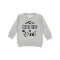 thumbnail image 1 of Inktastic Cousin Crew Toddler Sweatshirt, 1 of 4