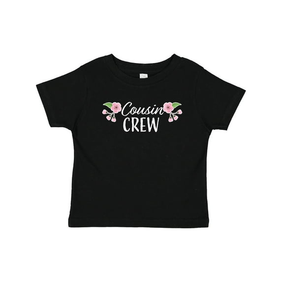 Inktastic Cousin Crew with Flowers Girls Baby T-Shirt