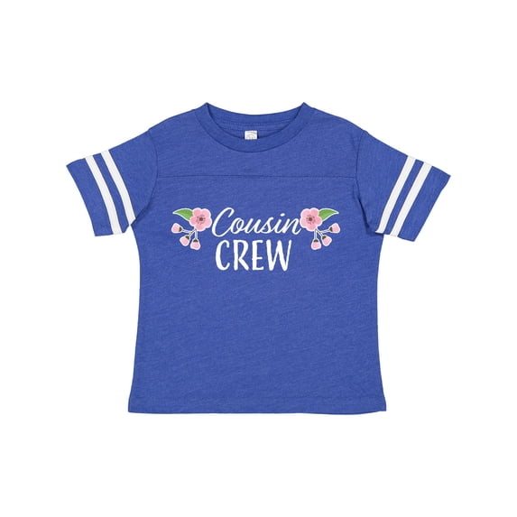 Inktastic Cousin Crew with Flowers Girls Toddler T-Shirt
