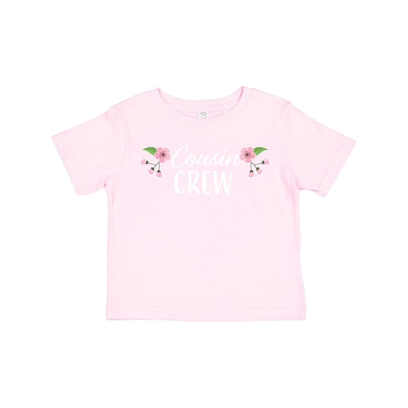 Inktastic Cousin Crew with Flowers Girls Toddler T-Shirt