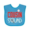 thumbnail image 1 of Inktastic Cousin Squad Baseball and Bat Boys or Girls Baby Bib, 1 of 4