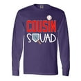 thumbnail image 1 of Inktastic Cousin Squad Baseball and Bat Long Sleeve T-Shirt, 1 of 5