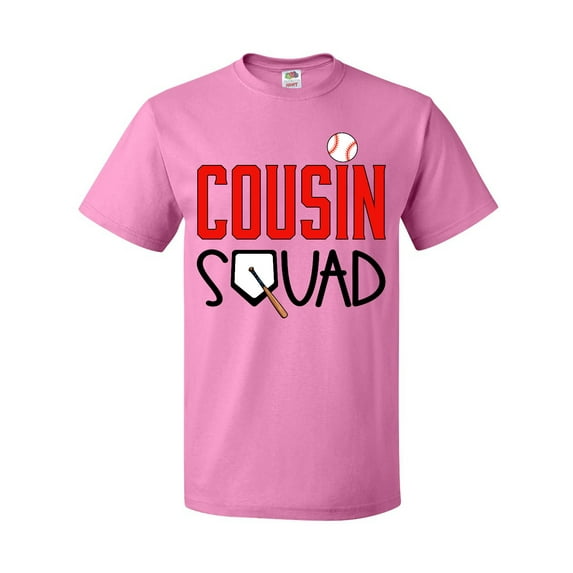 Inktastic Cousin Squad Baseball and Bat T-Shirt