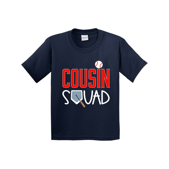 Inktastic Cousin Squad Baseball and Bat Youth T-Shirt
