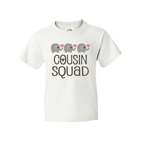 Inktastic Cousin Squad Elephant Youth T-Shirt