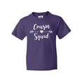 thumbnail image 1 of Inktastic Cousin Squad Youth T-Shirt, 1 of 5