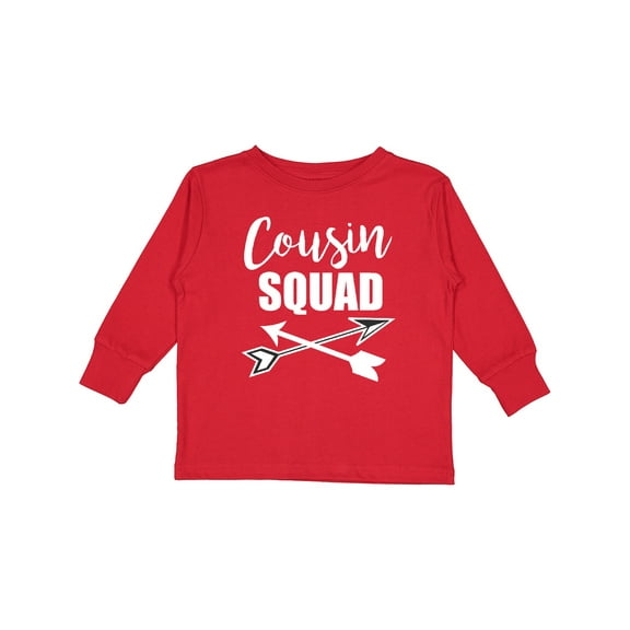 Inktastic Cousin Squad with Arrows Boys or Girls Long Sleeve Toddler T-Shirt