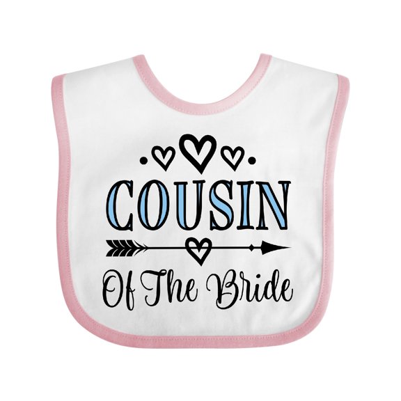 Inktastic Cousin of the Bride Wedding Girls Baby Bib