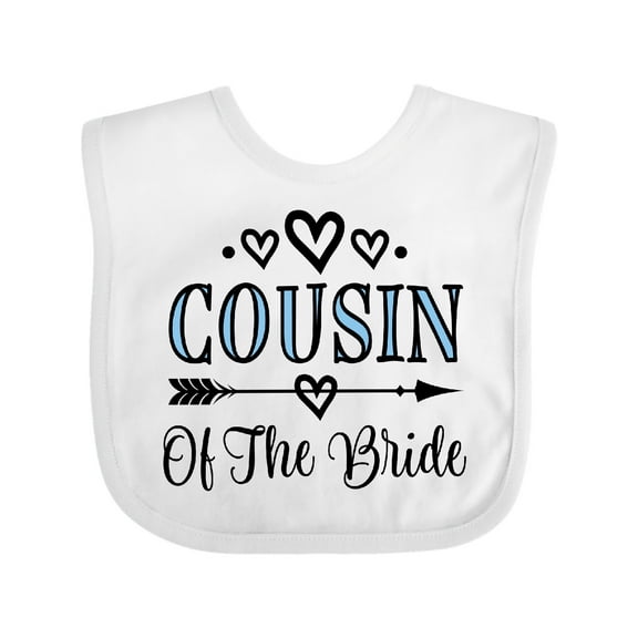 Inktastic Cousin of the Bride Wedding Girls Baby Bib