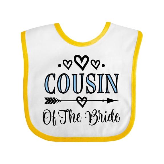 Inktastic Cousin of the Bride Wedding Girls Baby Bib