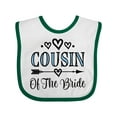 thumbnail image 1 of Inktastic Cousin of the Bride Wedding Girls Baby Bib, 1 of 4