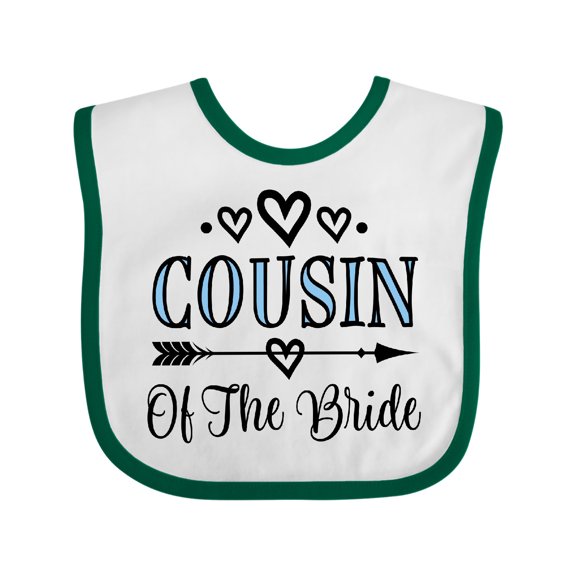 Inktastic Cousin of the Bride Wedding Girls Baby Bib