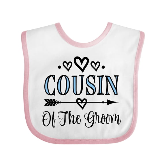 Inktastic Cousin of the Groom Wedding Party Boys or Girls Baby Bib