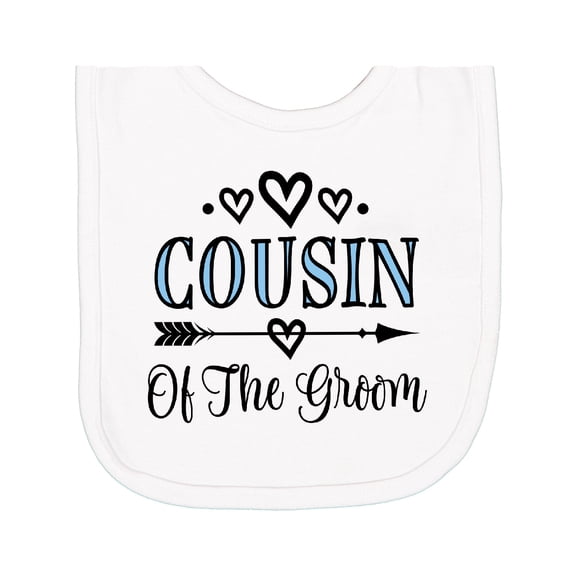 Inktastic Cousin of the Groom Wedding Party Newborn Bib