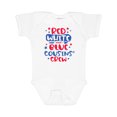 thumbnail image 1 of Inktastic Cousins Crew Red White and Blue 4th of July Boys or Girls Baby Bodysuit, 1 of 5