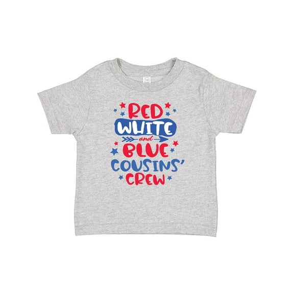 Inktastic Cousins Crew Red White and Blue 4th of July Boys or Girls Baby T-Shirt