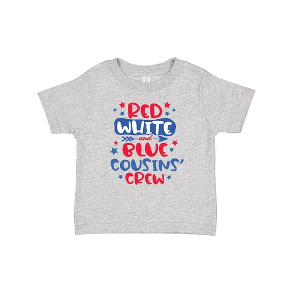 Inktastic Cousins Crew Red White and Blue 4th of July Boys or Girls Baby T-Shirt