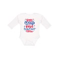thumbnail image 1 of Inktastic Cousins Crew Red White and Blue 4th of July Boys or Girls Long Sleeve Baby Bodysuit, 1 of 5