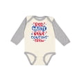 thumbnail image 1 of Inktastic Cousins Crew Red White and Blue 4th of July Boys or Girls Long Sleeve Baby Bodysuit, 1 of 5