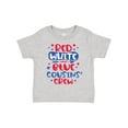 thumbnail image 1 of Inktastic Cousins Crew Red White and Blue 4th of July Boys or Girls Toddler T-Shirt, 1 of 5