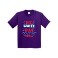 thumbnail image 1 of Inktastic Cousins Crew Red White and Blue 4th of July Youth T-Shirt, 1 of 5