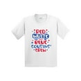 thumbnail image 1 of Inktastic Cousins Crew Red White and Blue 4th of July Youth T-Shirt, 1 of 5